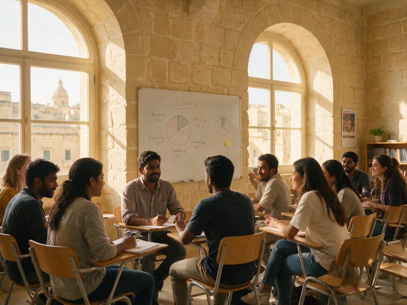 English-language seminar at a university in Malta